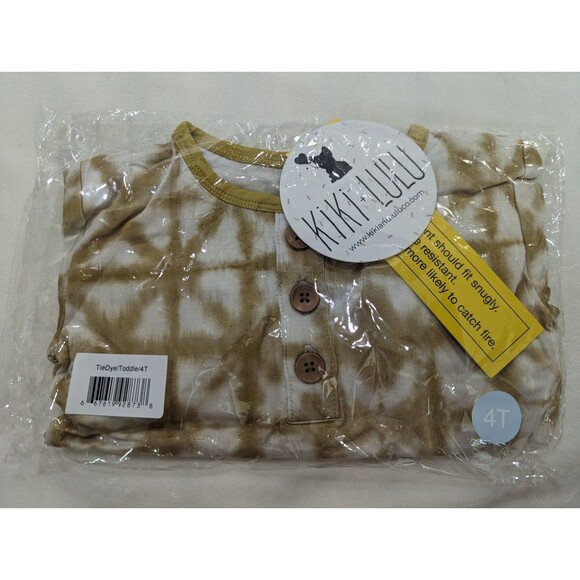 Kiki & Lulu Other - Kiki and Lulu Tie-dye Bamboo Yellow PJs, size 4T